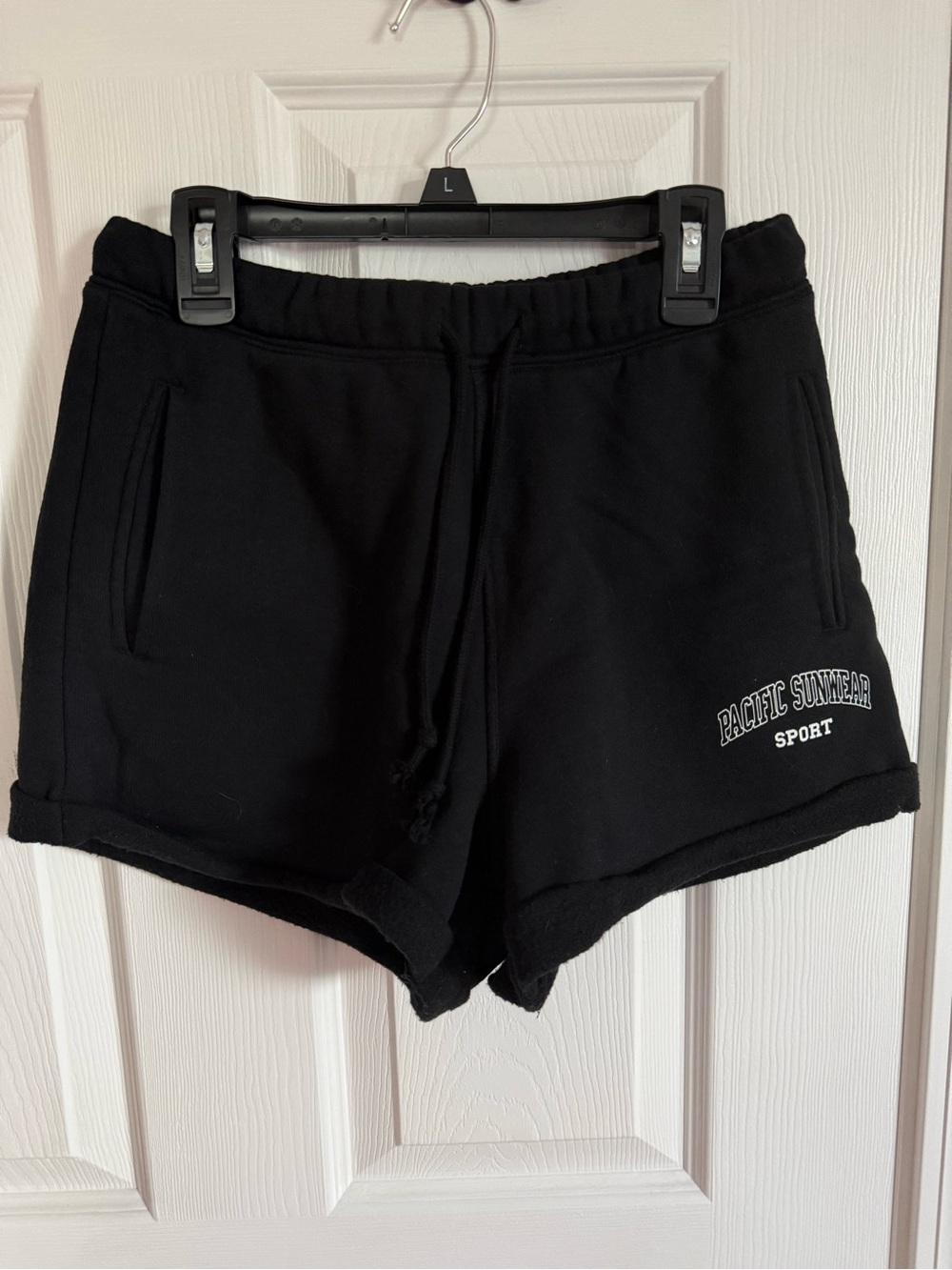 PacSun Black Athletic Lounge Shorts with Drawstring